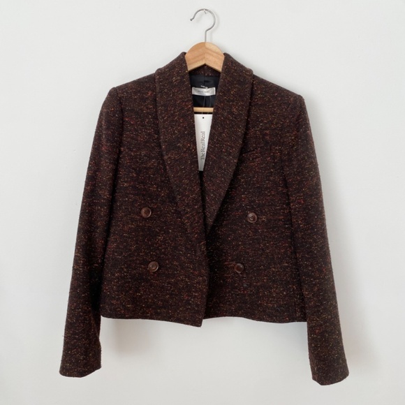 SOLD-Anine bing tweed blazer - Picture 3 of 9